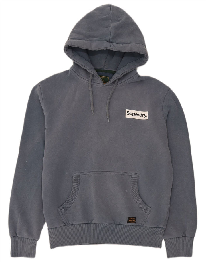 Superdry muški džemper s kapuljačom Mali plavi pamuk