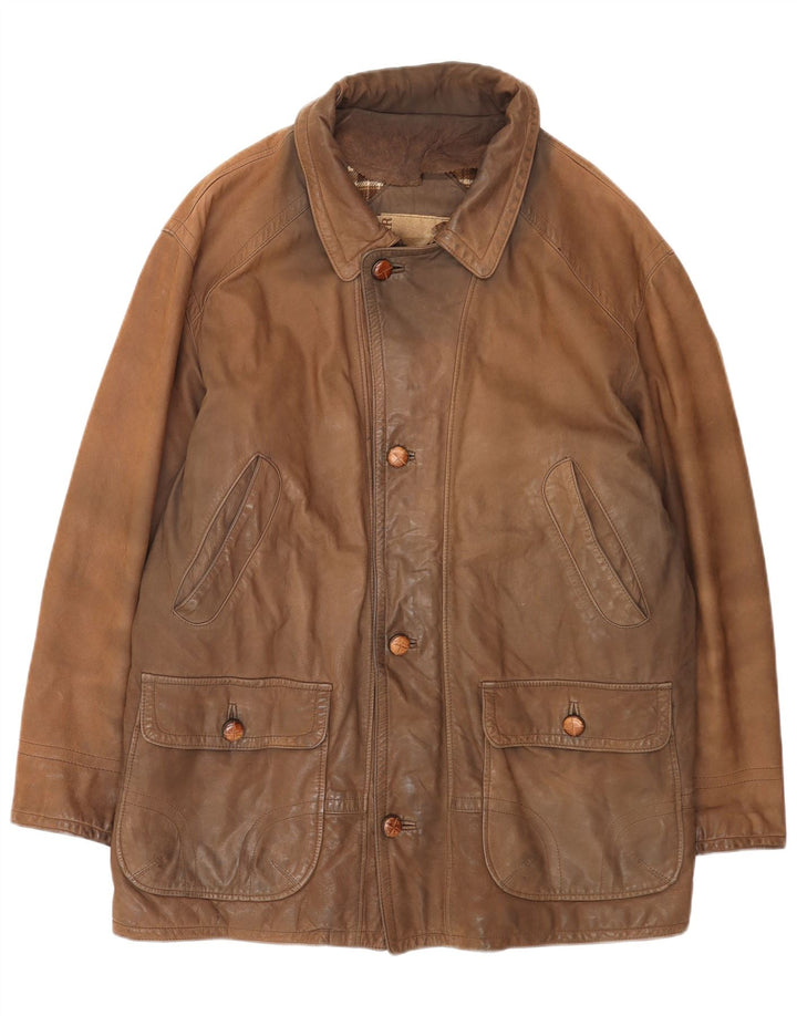 Conbipel muška kožna jakna IT 52 Large Brown Leather