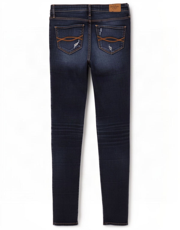 Abercrombie & Fitch ženske uske traperice US 2 XS W26 L31 tamnoplave