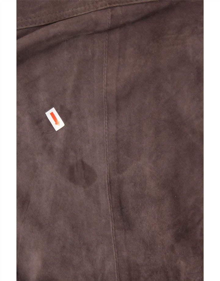 Vintage muška vjetrovka od brušene kože UK 42 XL smeđa kožna