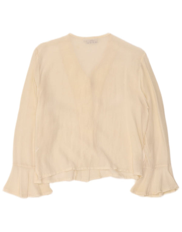 Mirella Mori ženska bluza košulja opuštenog kroja UK 10 Small off white viskoza