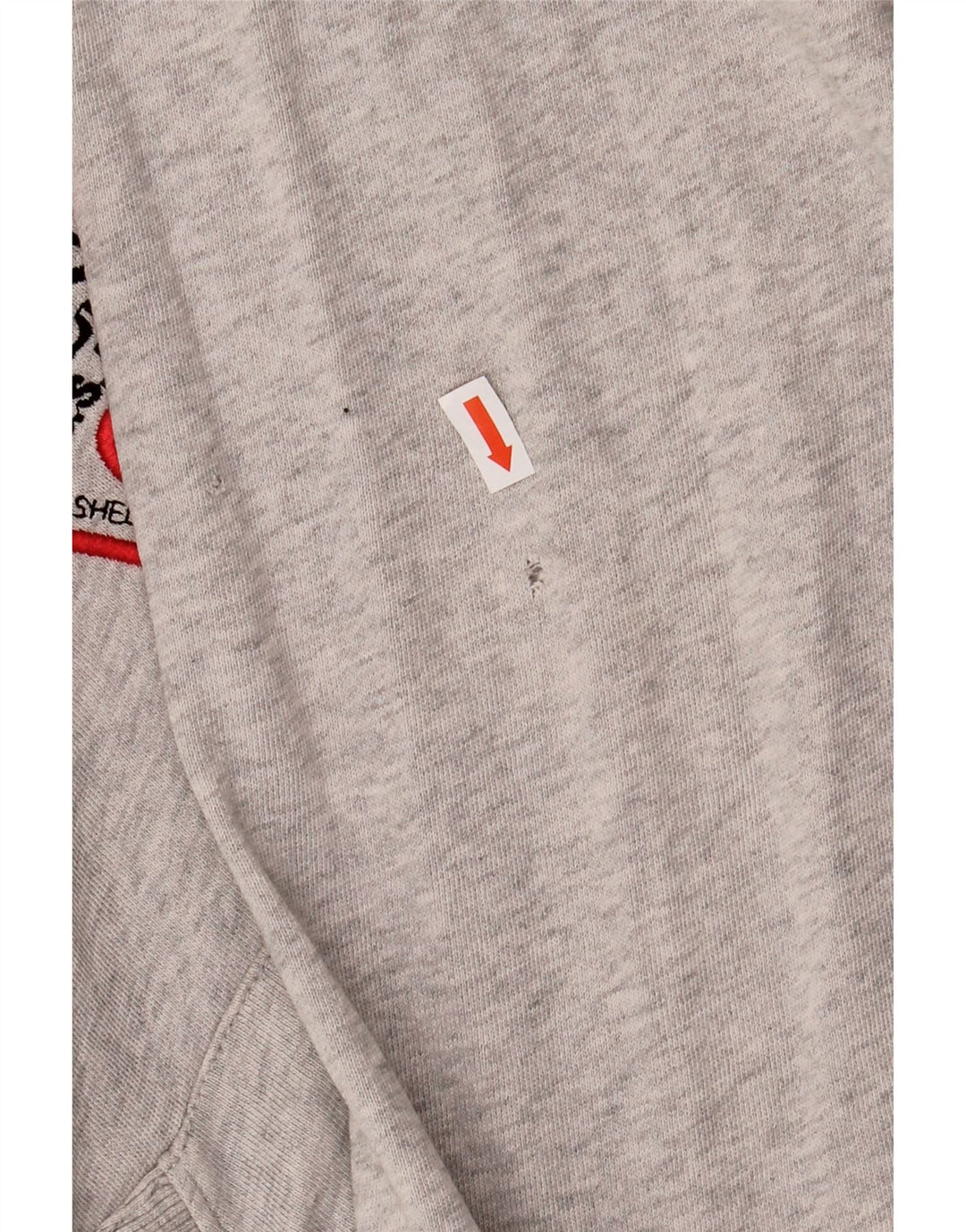 GUESS Muška majica s kapuljačom širokog kroja, veliki sivi pamuk