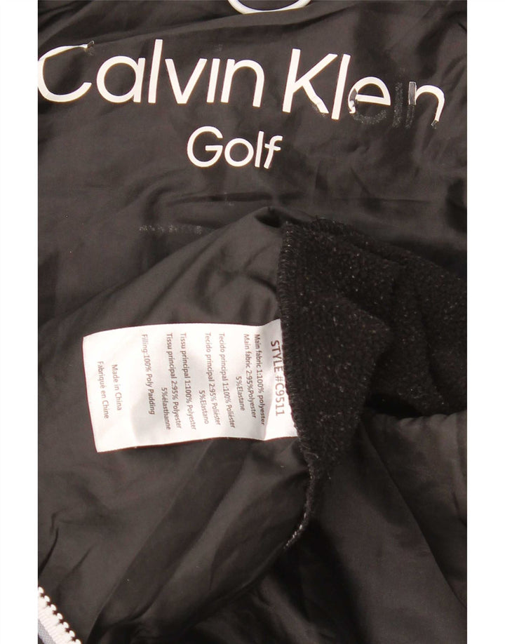 Calvin Klein muška podstavljena jakna za golf UK 38 srednji crni poliester