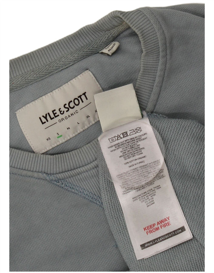 Lyle & Scott muška majica s kratkim rukavima Mali plavi pamuk