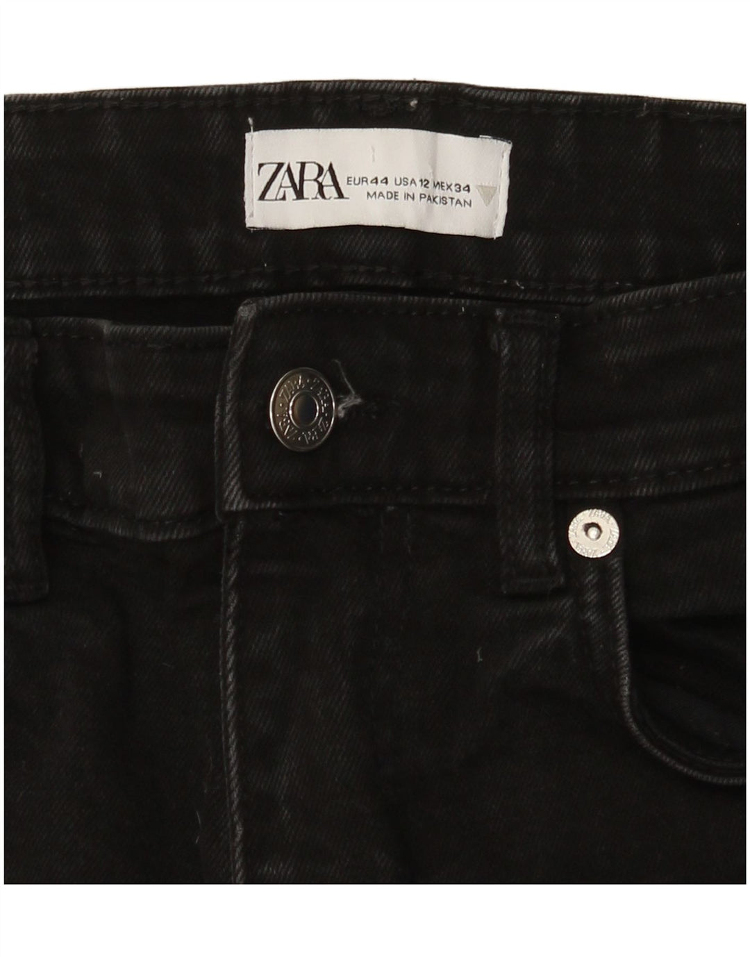 Zara ženske traperice EU 44 XL W34 L25 crne
