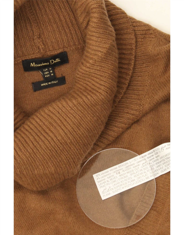Massimo Dutti ženski pulover s rol izrezom UK 14 Srednje smeđa viskoza