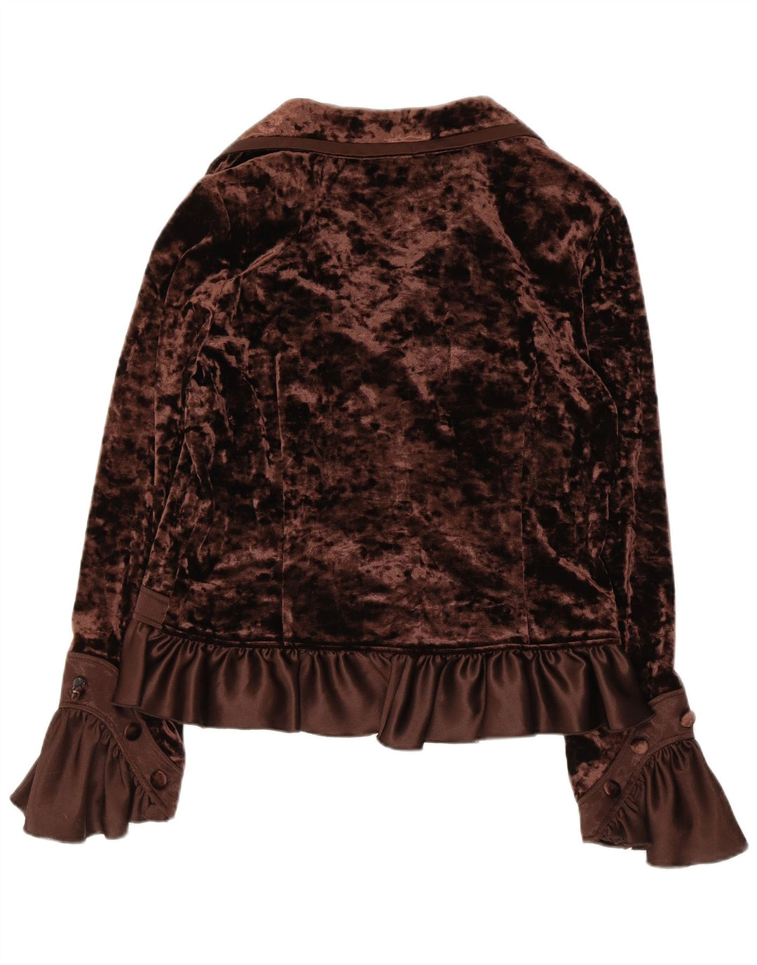 JOSEPH RIBKOFF Ženska košulja od velura UK 16 Veliki smeđi poliester