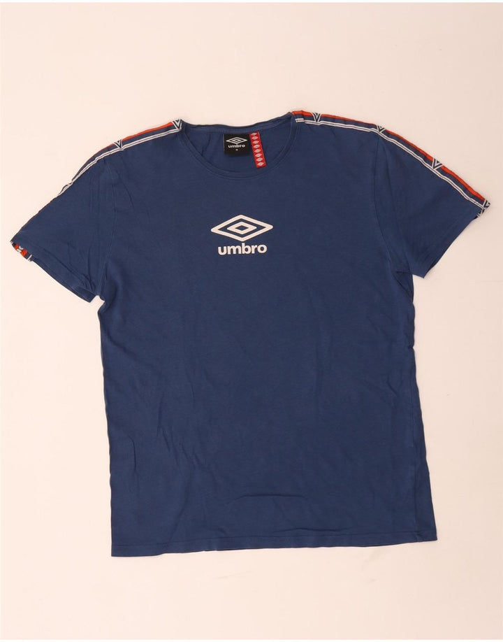 Umbro muška majica s grafičkim motivima, pamuk srednje plave boje