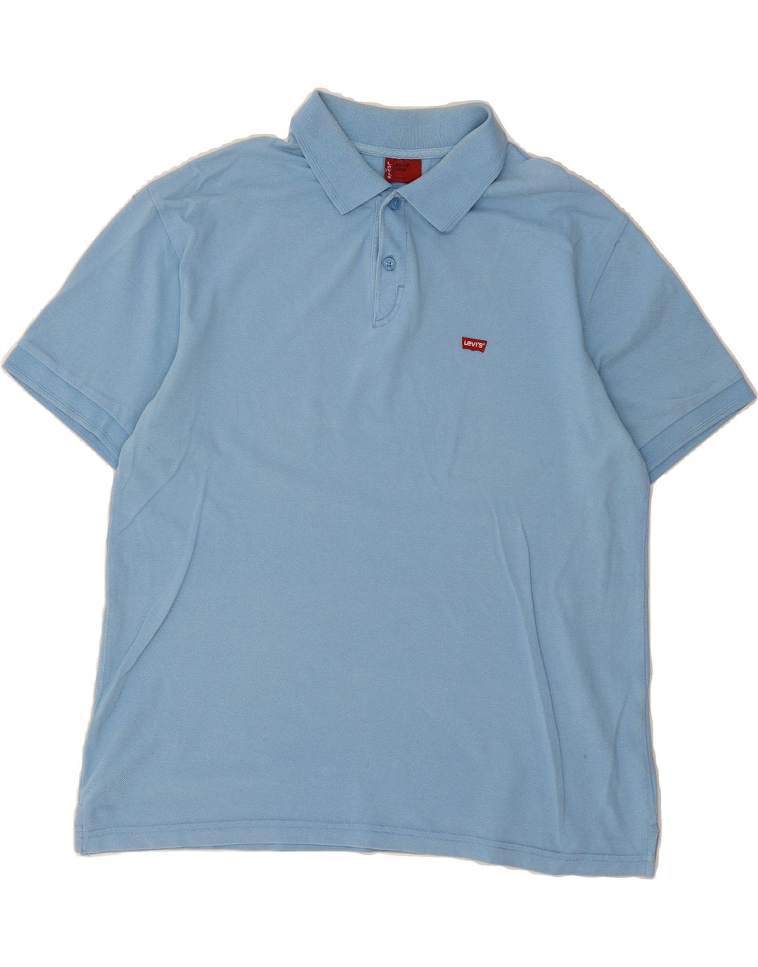LEVI'S Mens Polo Shirt Large Blue Vintage Levi's and Second-Hand Levi's from Messina Hembry 