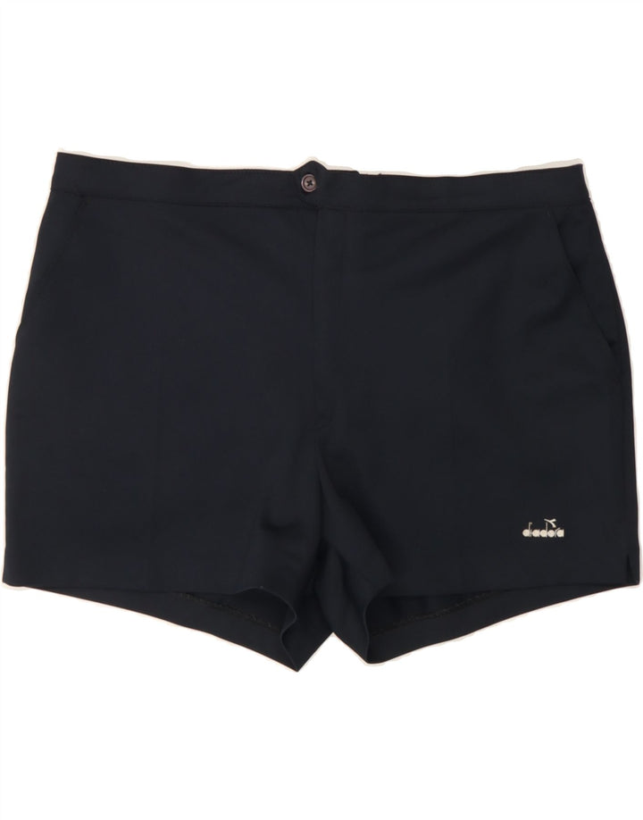DIADORA Mens Chino Shorts IT 48 Medium W38 Navy Blue Polyester Vintage Diadora and Second-Hand Diadora from Messina Hembry 