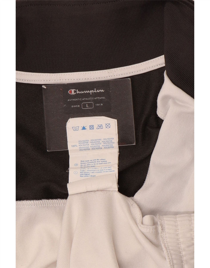 Gornja jakna muške trenirke Champion, veliki crni poliester u boji