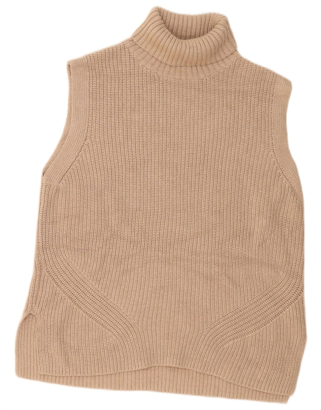 Marks & Spencer ženska majica bez rukava s dugačkim dugačkim rukavom UK 10 Small Beige