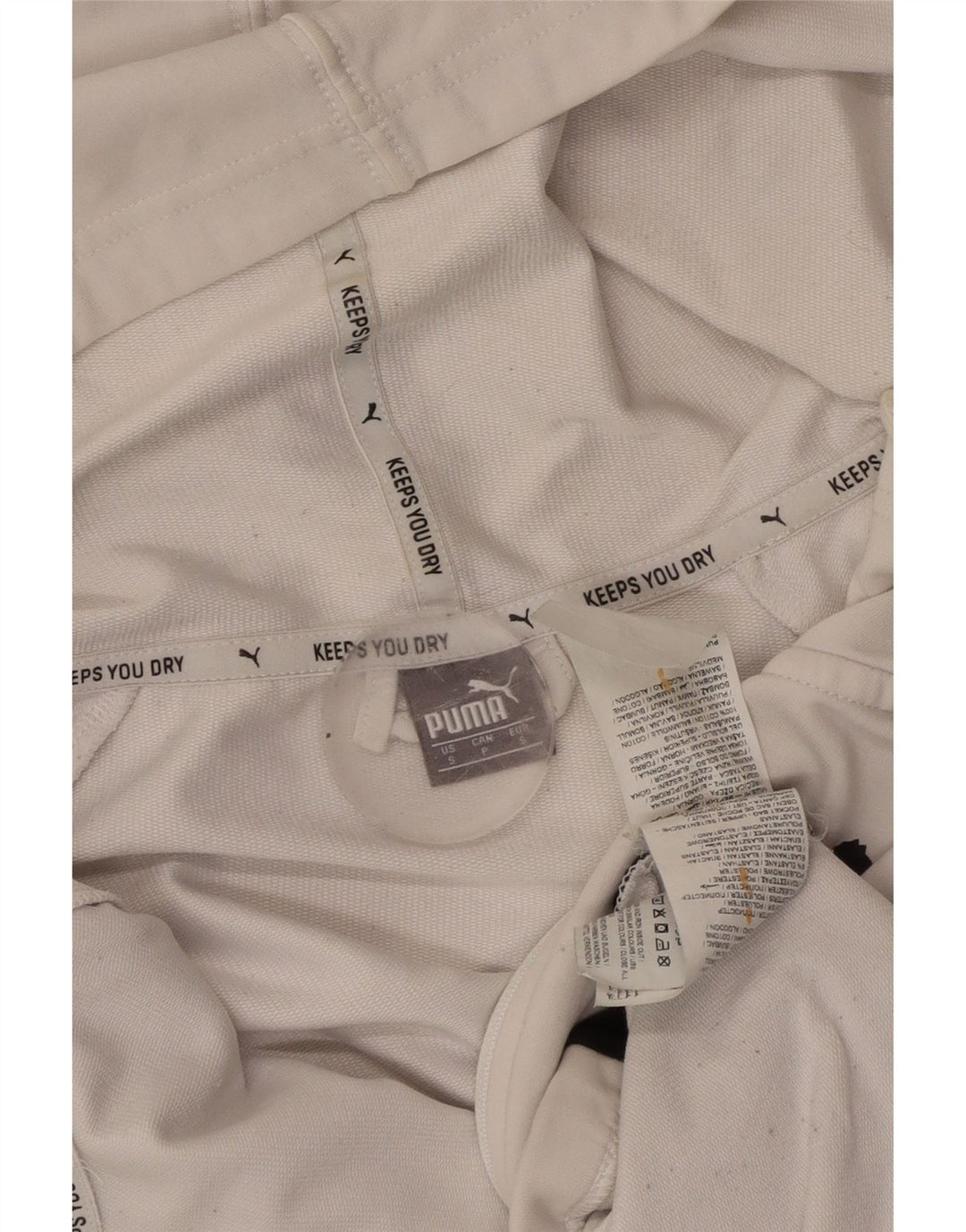 PUMA Ženska majica s kapuljačom s patentnim zatvaračem UK 10 Small White Colourblock