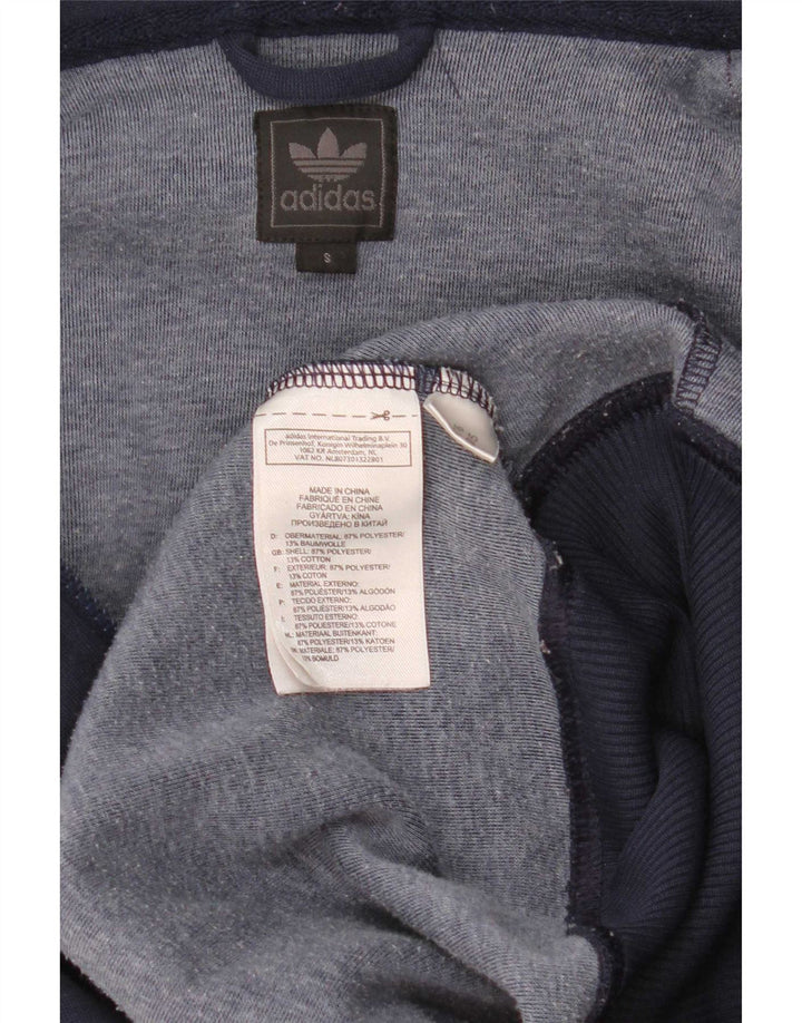 Adidas muški pulover s kapuljačom s patentnim zatvaračem, mali tamnoplavi poliester