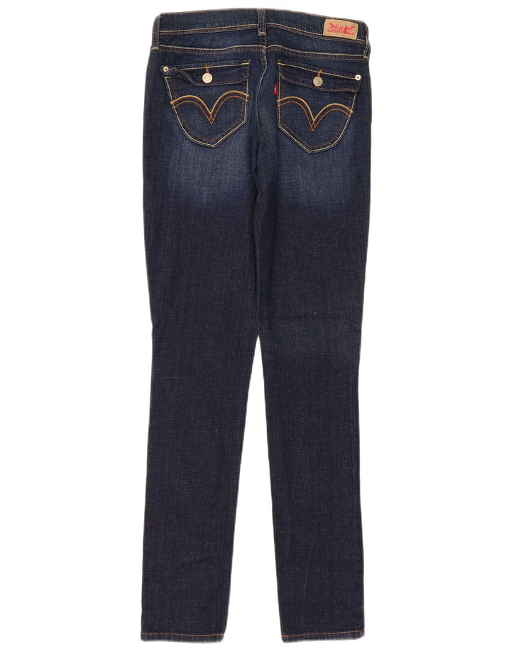 Levi's ženske 524 super niske uske traperice W30 L32 tamnoplavi pamuk