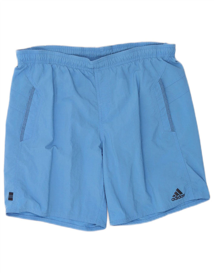 Adidas muške sportske kratke hlače srednje plave boje od poliamida