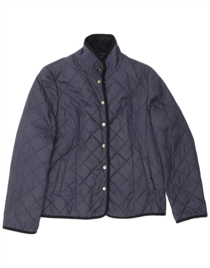 Jaeger ženska prošivena jakna UK 14 srednje tamnoplavi poliester