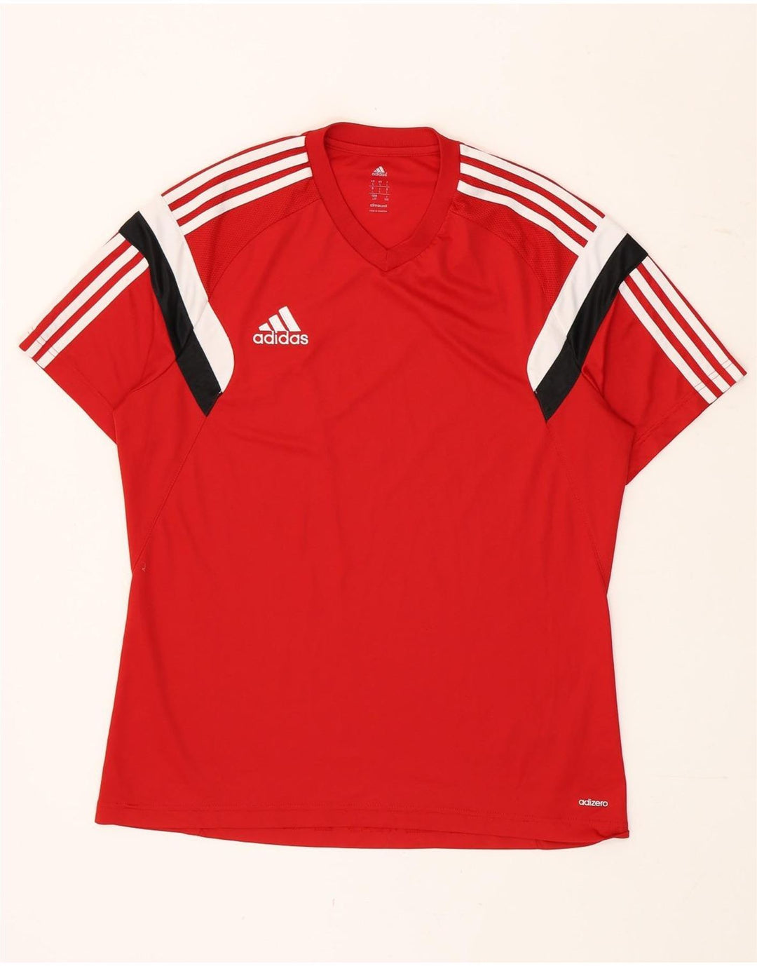 Adidas muška Climacool majica kratkih rukava veliki crveni poliester u boji