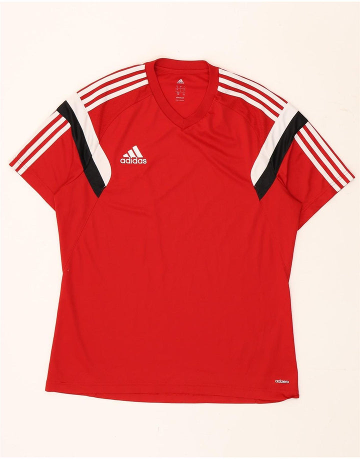 Adidas muška Climacool majica kratkih rukava veliki crveni poliester u boji