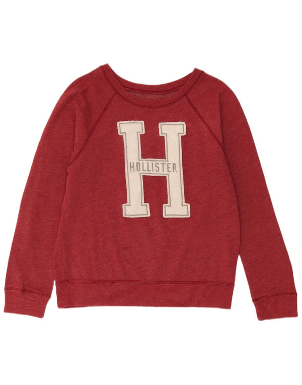 Hollister ženski džemper s grafičkim motivima UK 14 Srednje crveni pamuk