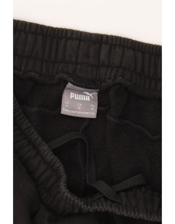 PUMA Mens Tracksuit Trousers Joggers Medium  Black Colourblock Cotton Vintage Puma and Second-Hand Puma from Messina Hembry 
