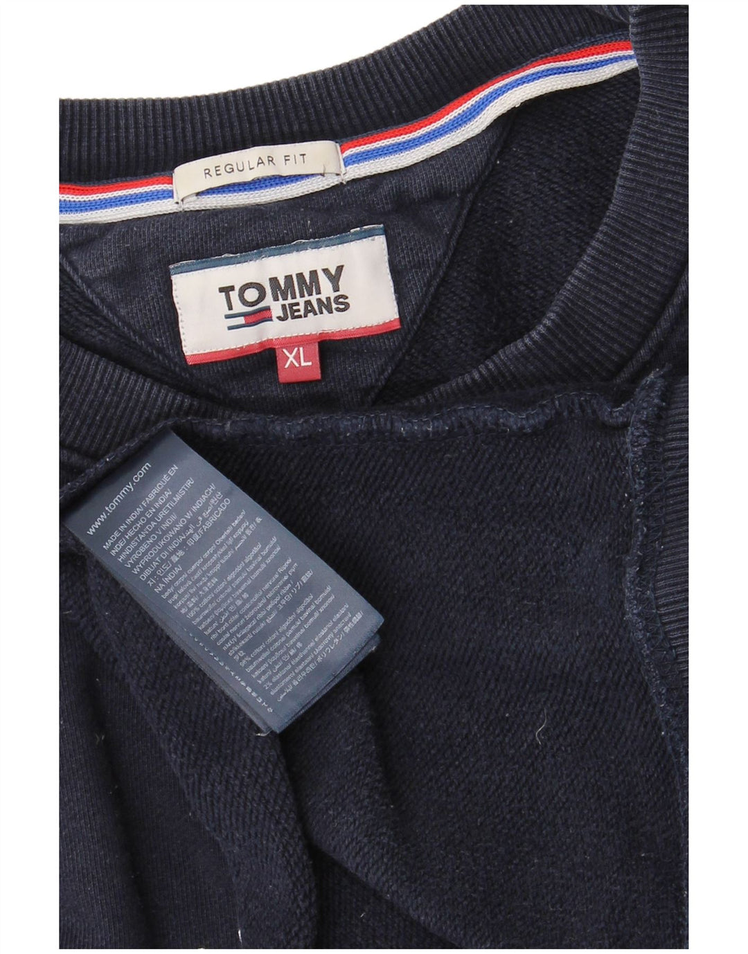 TOMMY HILFIGER Muška majica s motivom Regular Fit XL tamnoplava