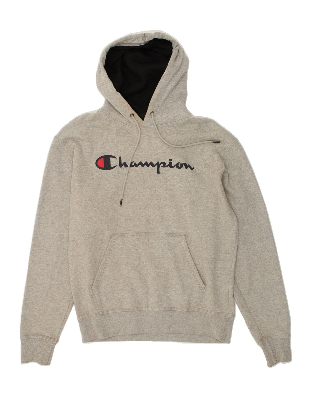 CHAMPION Mens Graphic Hoodie Jumper Medium Grey Cotton Vintage Champion and Second-Hand Champion from Messina Hembry 
