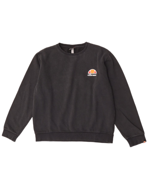 Ellesse ženski džemper UK 14 veliki crni pamuk