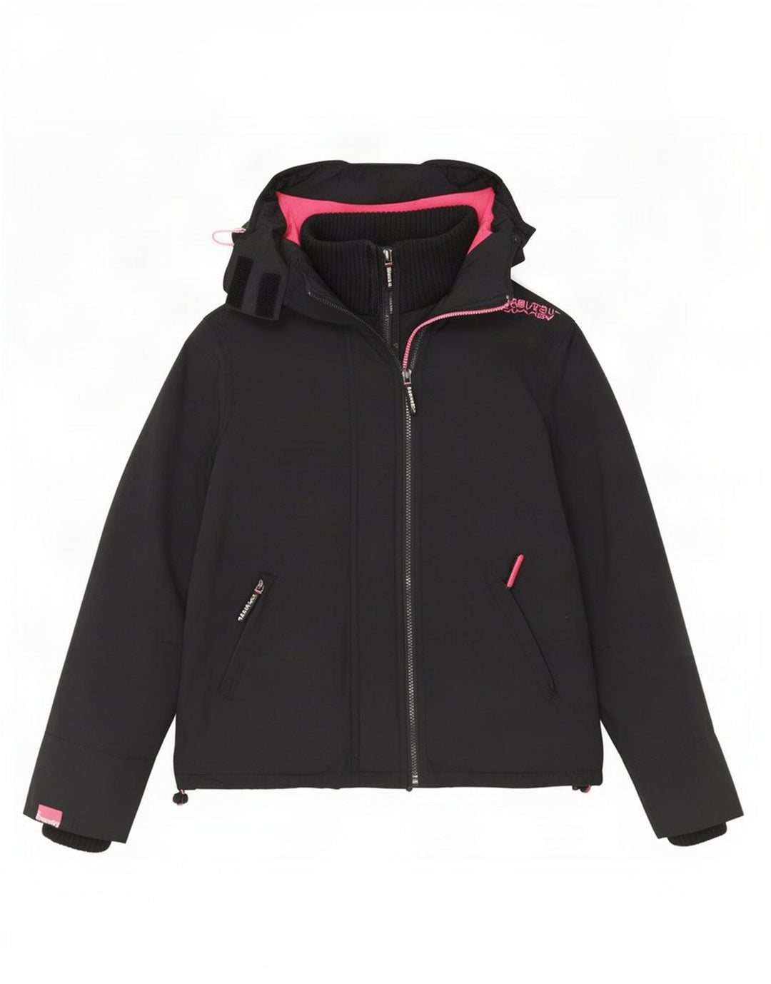 Superdry ženska jakna vjetrovka s kapuljačom UK 14 srednje crna