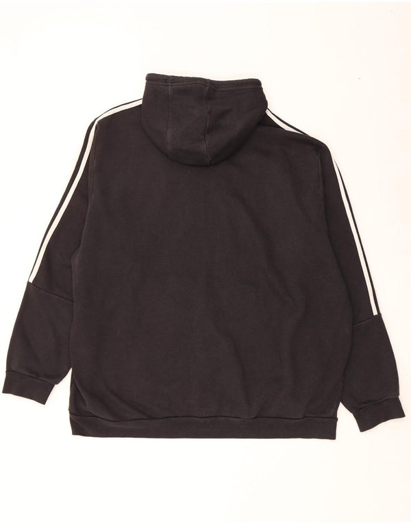 Adidas muška majica s kapuljačom 3XL crni pamuk