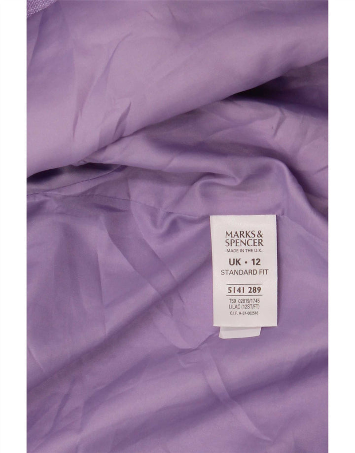 Standardna ženska jakna s jednim gumbom Marks & Spencer UK 12 srednje ljubičasta