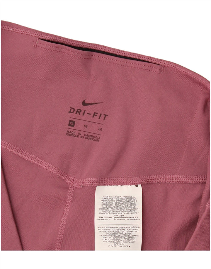 Nike ženske Dri Fit tajice UK 18 XL ružičasti poliester