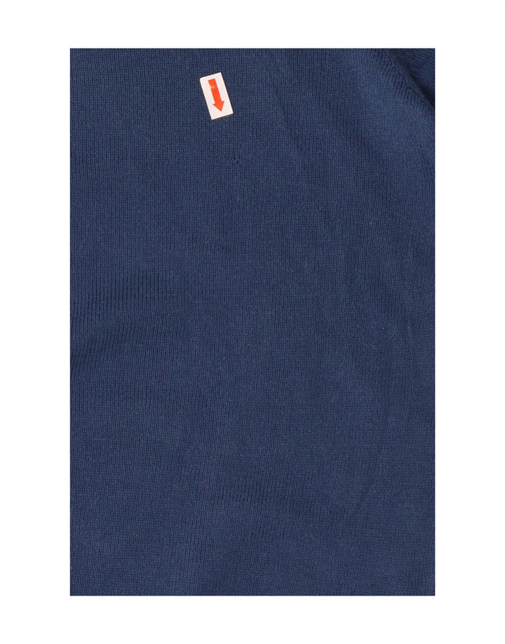 MARLBORO CLASSICS Mens V-Neck Jumper Sweater XL Blue Cotton Vintage Marlboro Classics and Second-Hand Marlboro Classics from Messina Hembry 