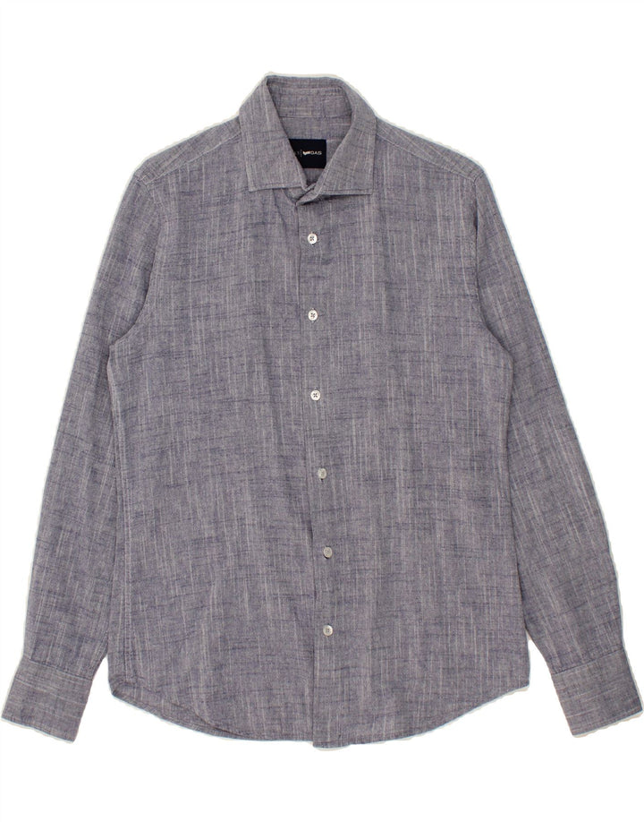 GAS Mens Shirt Medium Navy Blue Vintage Gas and Second-Hand Gas from Messina Hembry 