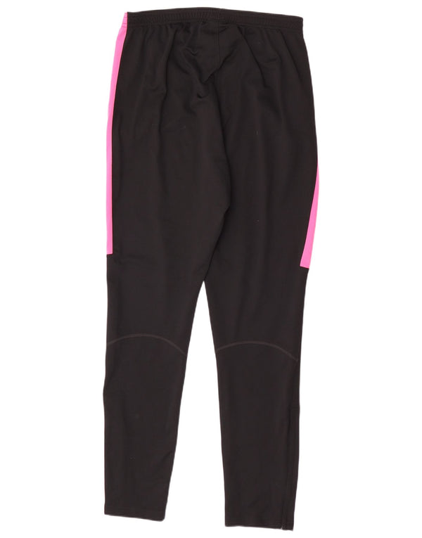 Nike Ženske Dri Fit Trenirke Hlače UK 14 srednje crne boje