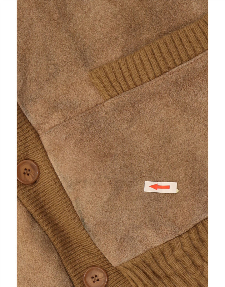 Vintage muški kardigan džemper 2XL bež