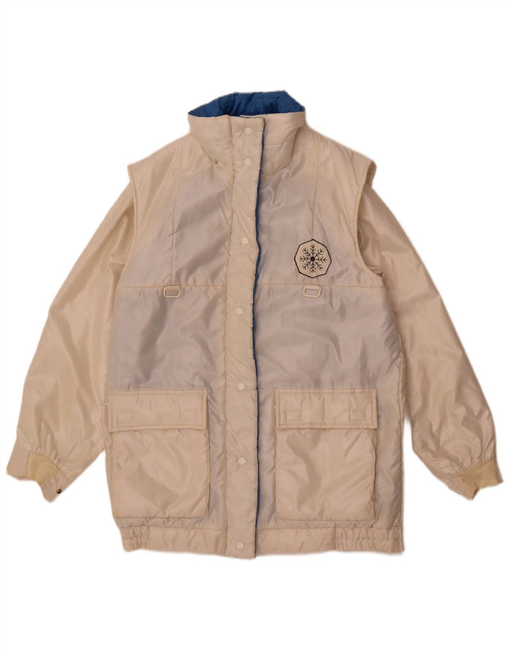 Vintage ženski baloner UK 14 Srednje bijeli