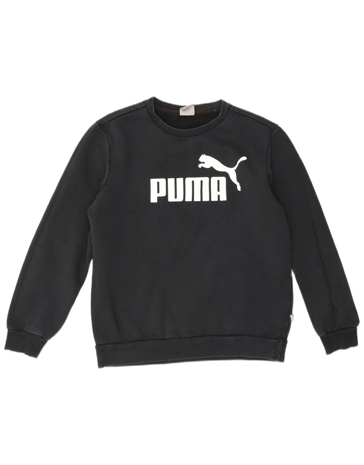 Puma muška trenirka s motivima srednje plave boje, pamuk