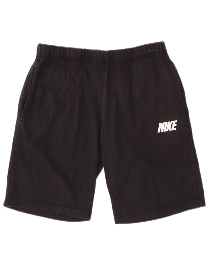 Nike muške grafičke sportske kratke hlače srednje crne pamučne boje