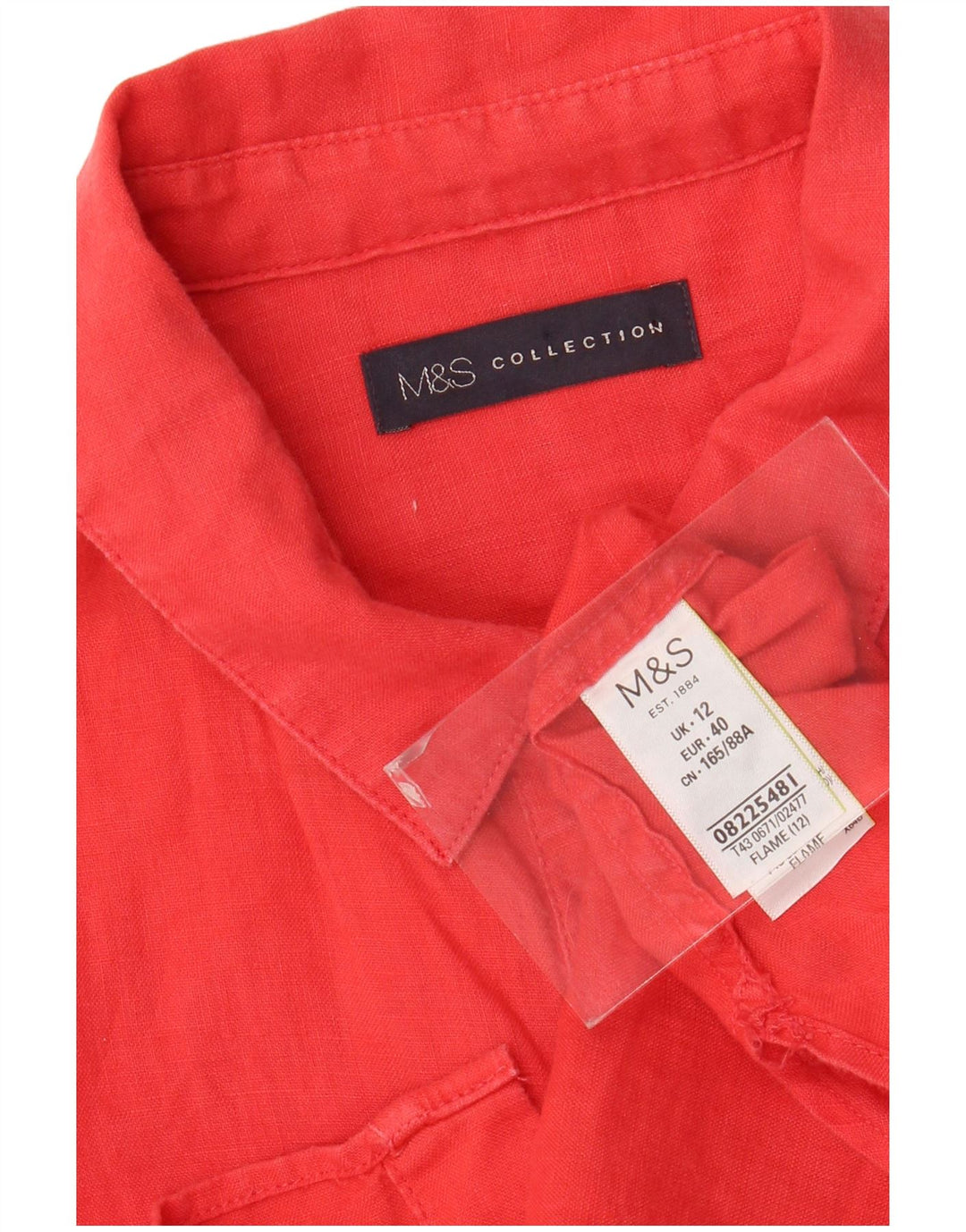 MARKS & SPENCER Ženska košulja bez rukava UK 12 Srednje ružičasto platno
