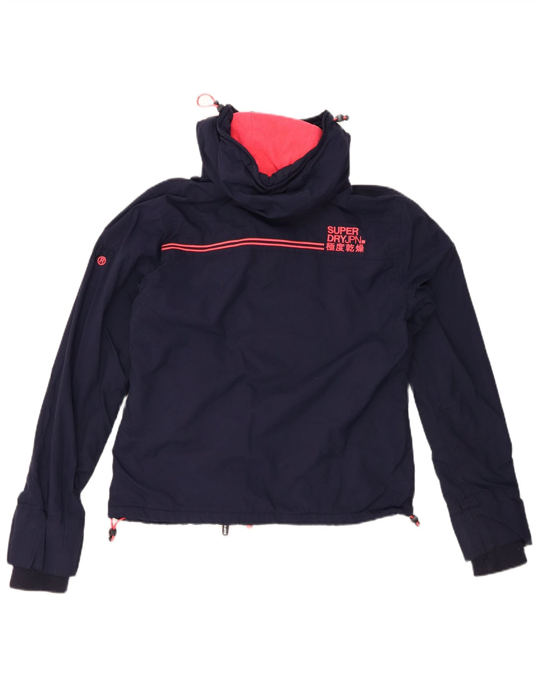 SUPERDRY ženska jakna s grafičkom vjetrovkom UK 14 Srednje tamnoplava
