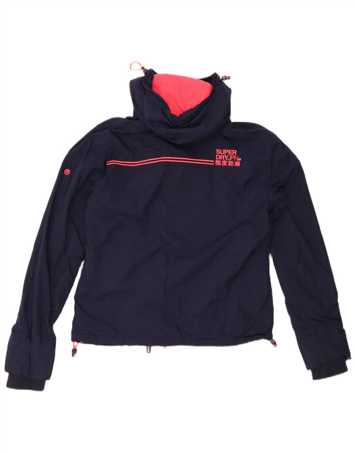 SUPERDRY ženska jakna s grafičkom vjetrovkom UK 14 Srednje tamnoplava