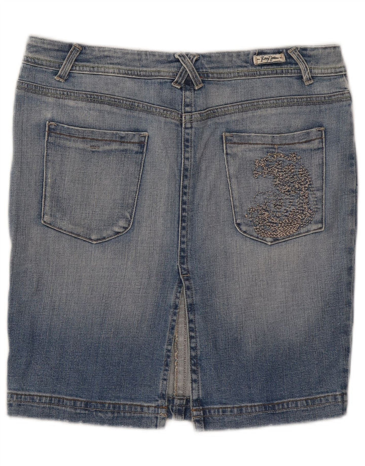 Roxy ženska mini traper suknja US 12 Large W32 plavi pamuk