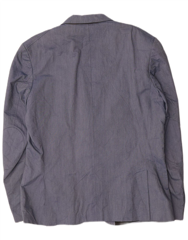 Jack & Jones muška jakna s 2 gumba IT 56 3XL plavi pamuk