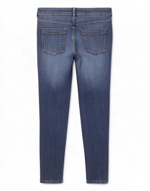 Marks & Spencer ženske indigo uske traperice UK 18 XL W36 L30 plavi pamuk