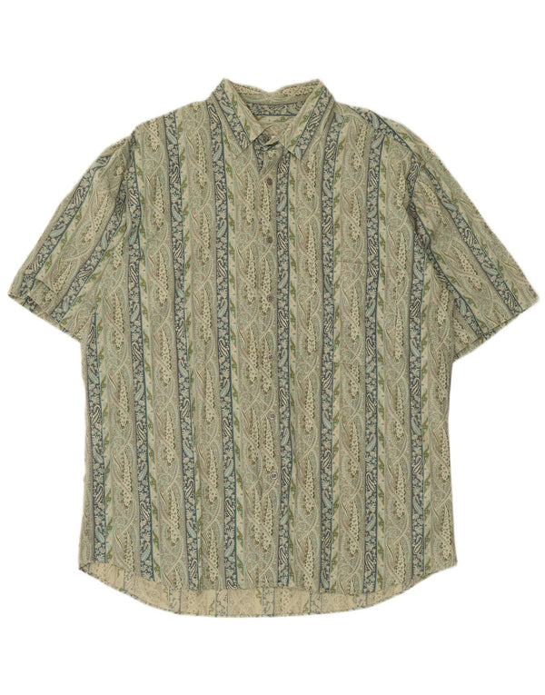 Vintage muška košulja kratkih rukava veličine 39/40 srednje zelene boje