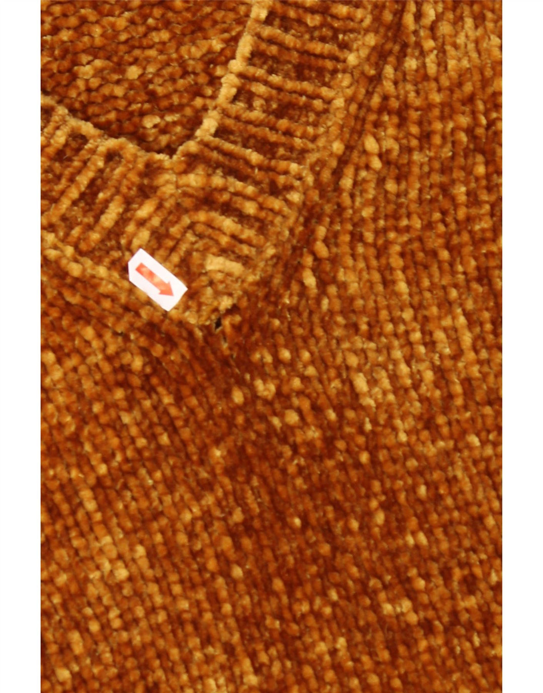 ZARA ženski pulover s velikim V-izrezom UK 14 srednje smeđi elastomer