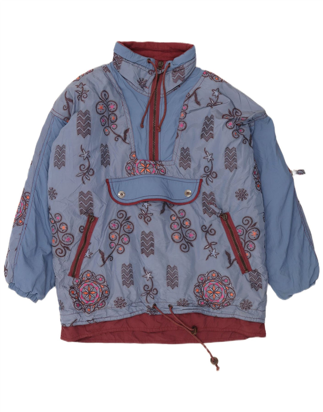 Canyon velika muška anorak skijaška jakna UK 40 Large Blue Floral Polyamide