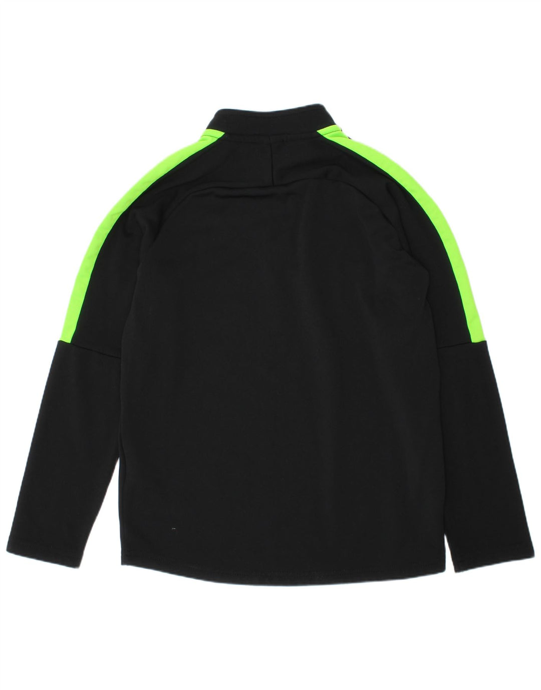 Nike Boys Dri Fit Pullover Trenirka Top 8-9 Years Small Black Colourblock