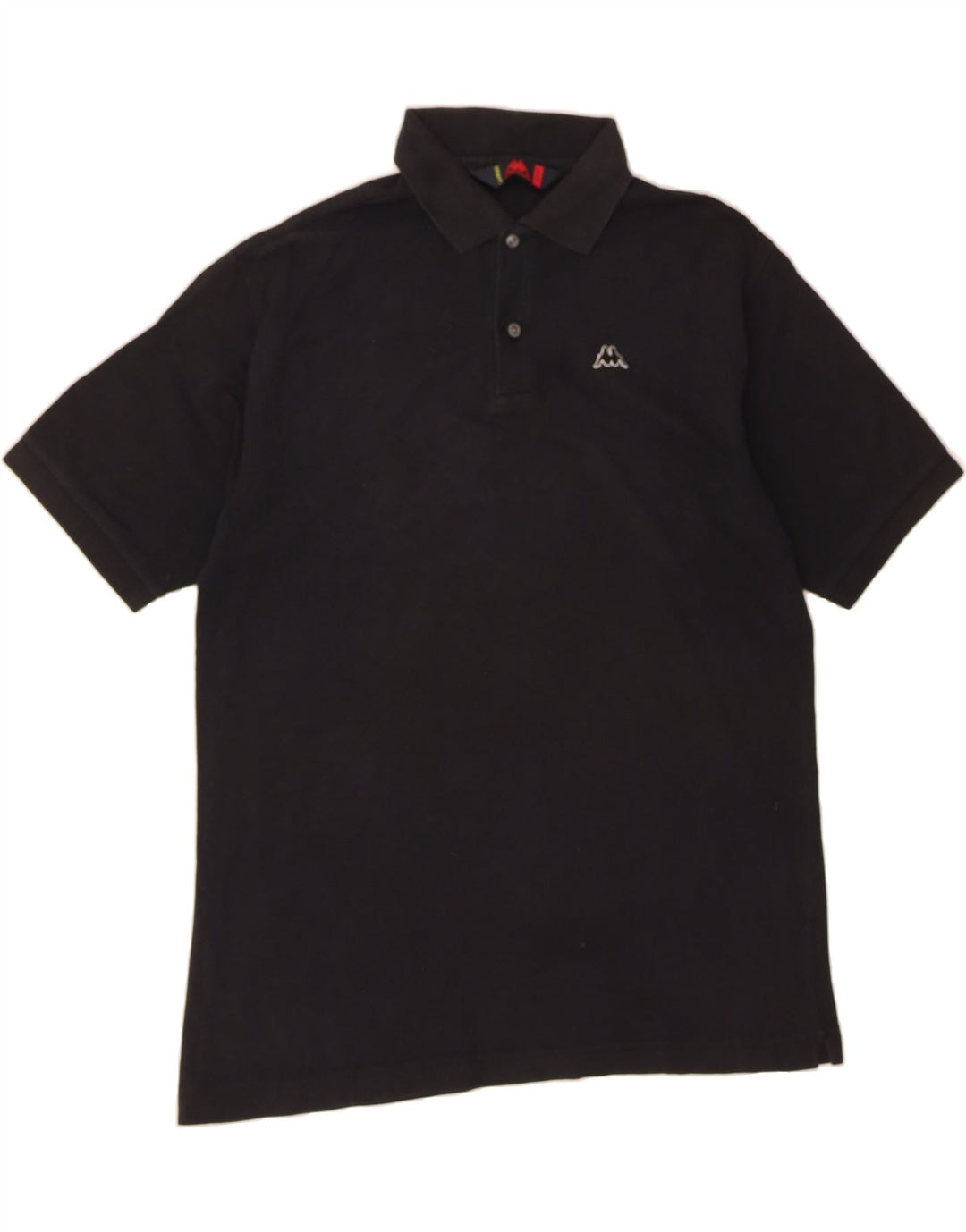 KAPPA Mens Polo Shirt Large Black Cotton Vintage Kappa and Second-Hand Kappa from Messina Hembry 